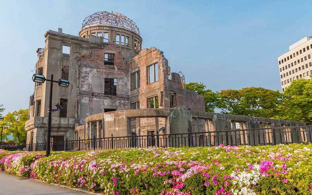 dome memorial building in hiroshima, japan 